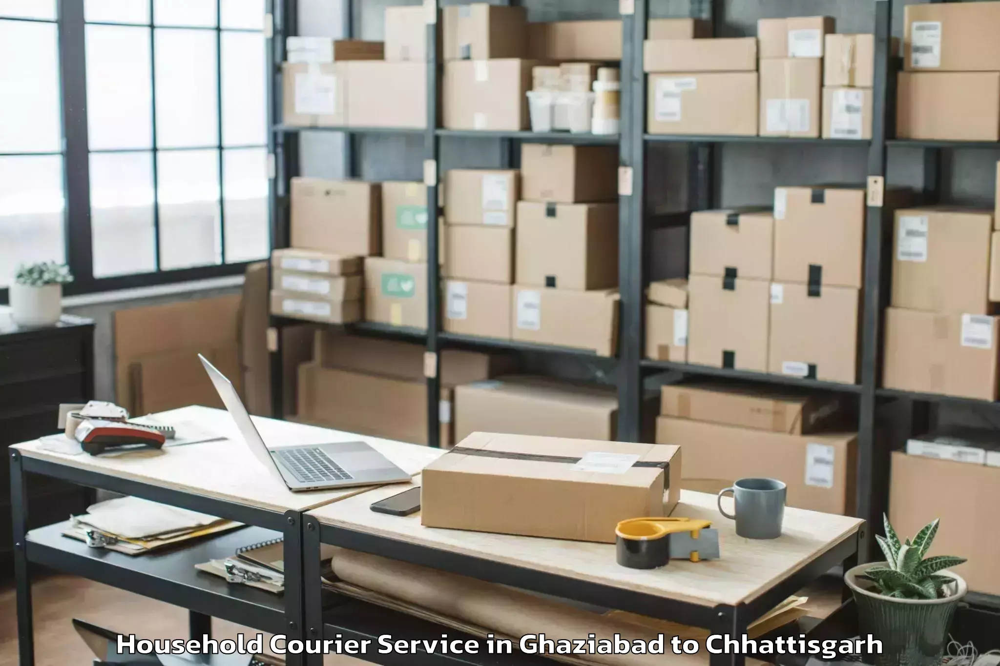 Book Ghaziabad to Gharghoda Household Courier Online